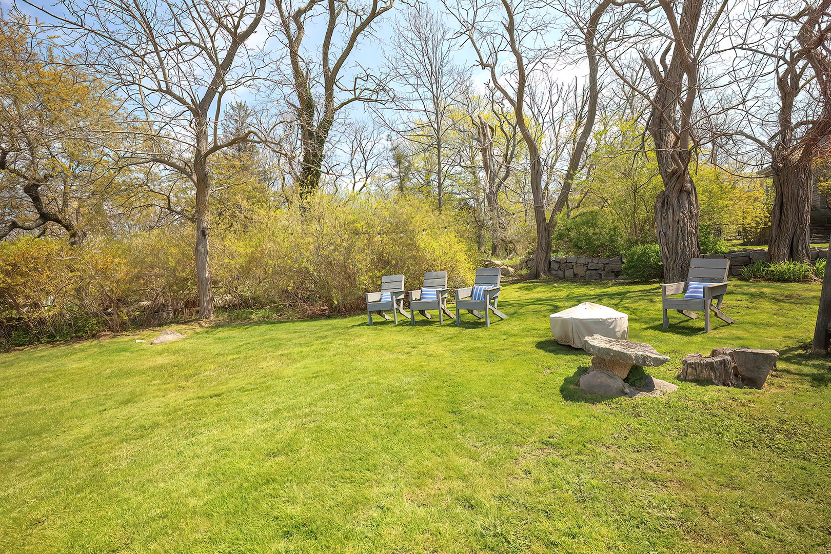 Gather in the garden with friends and family.