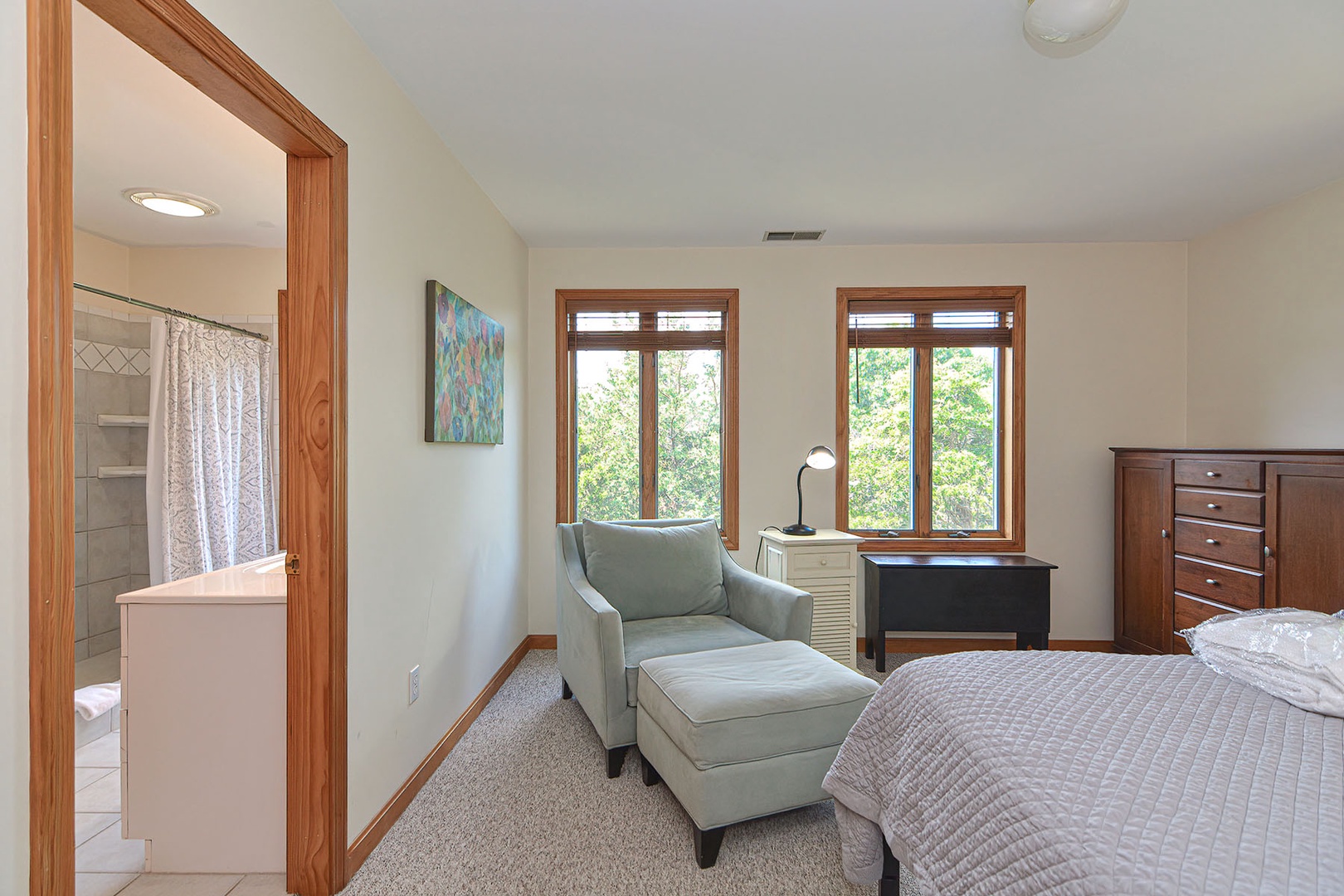 Sit back and relax while in the room.