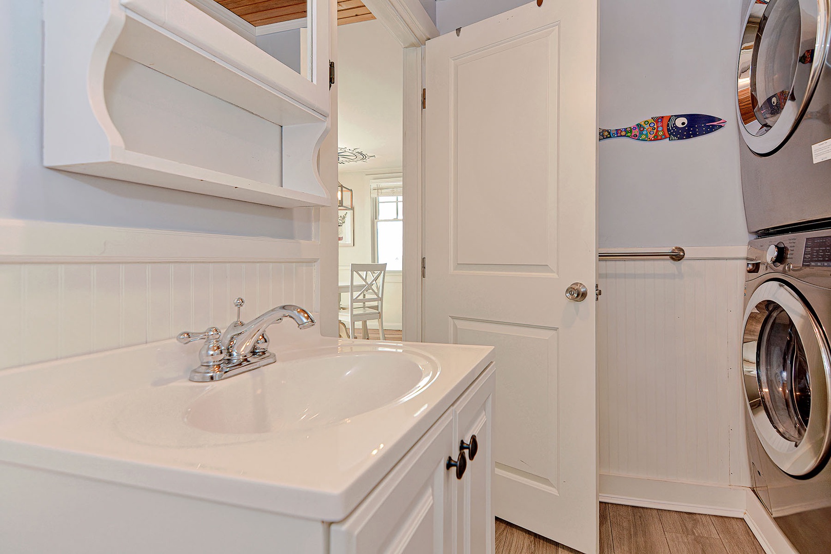 Vanity in the main floor bath.