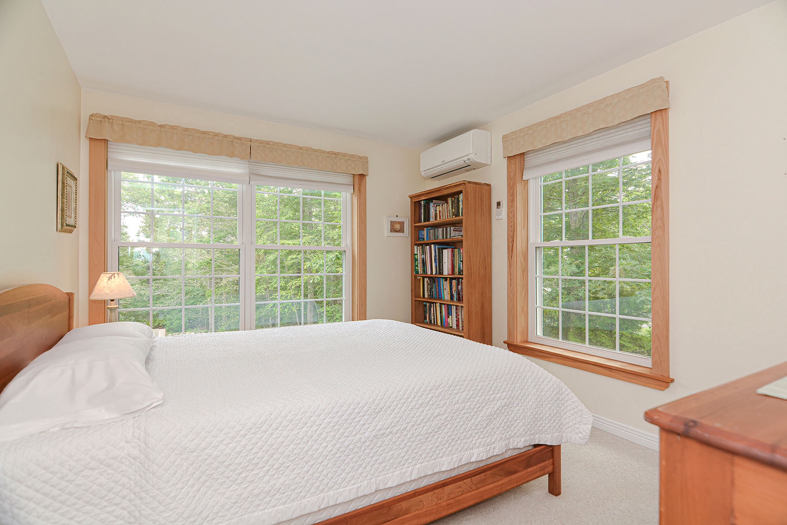 Relax with the amazing view from the primary bedroom.