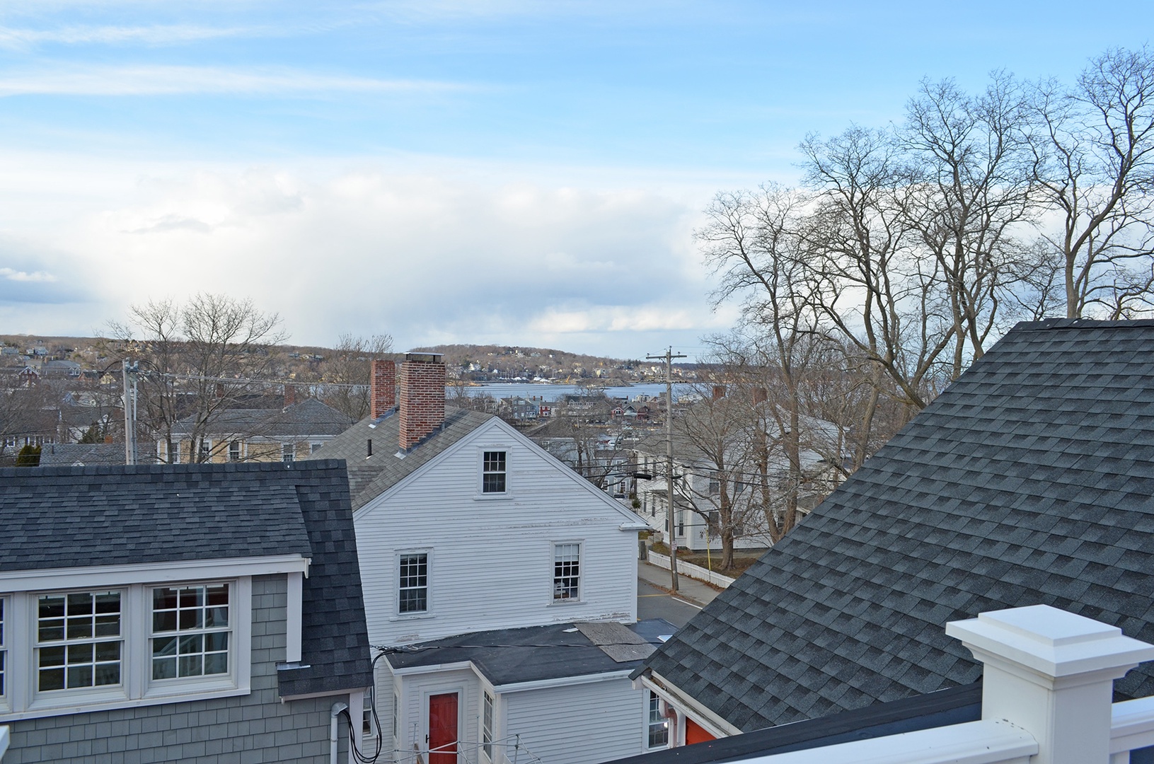 Beautiful seasonal views from the second floor roof deck.