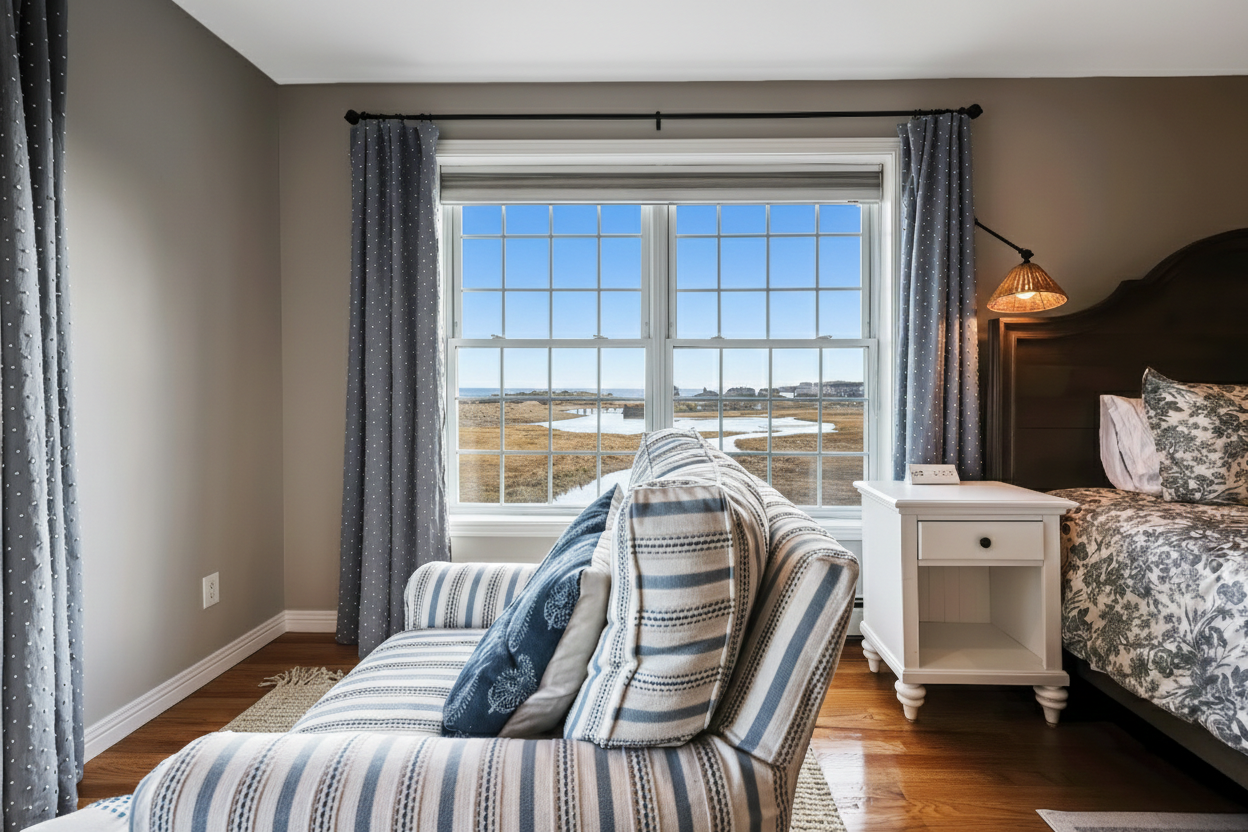 Relax in your cozy reading area.