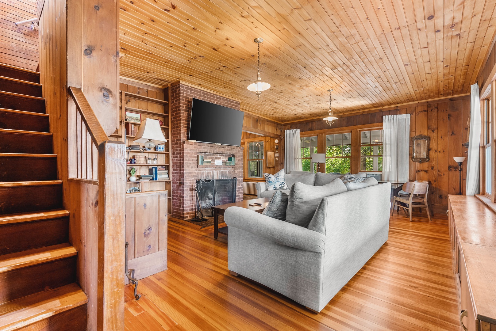 Spacious living room with comfortable seating