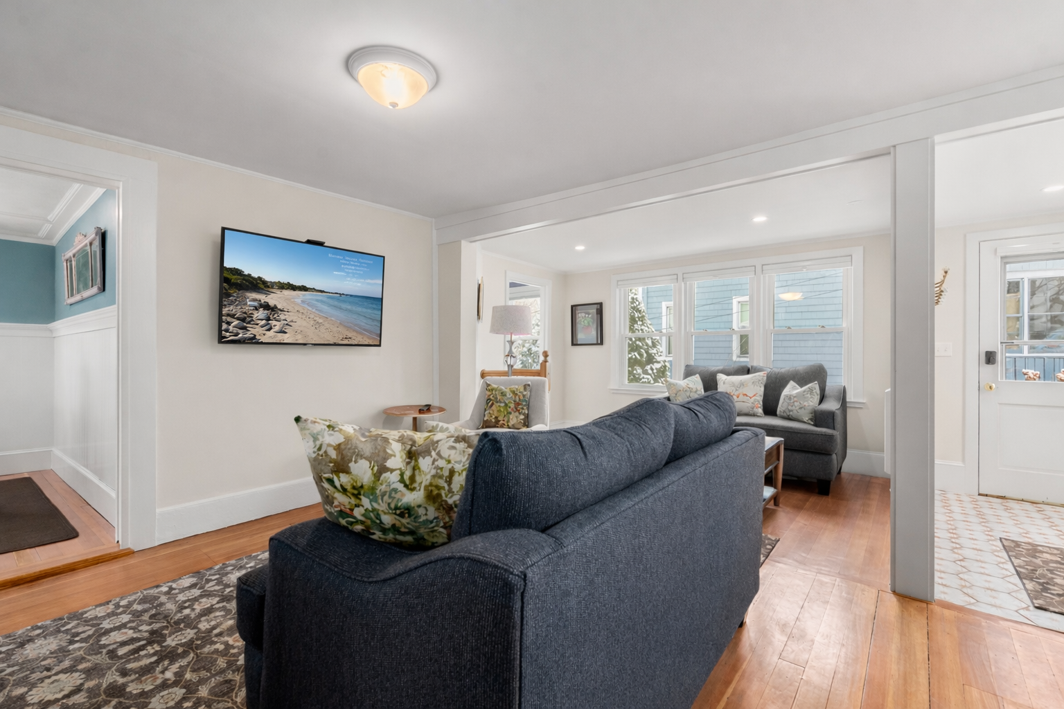 Living room includes a TV.