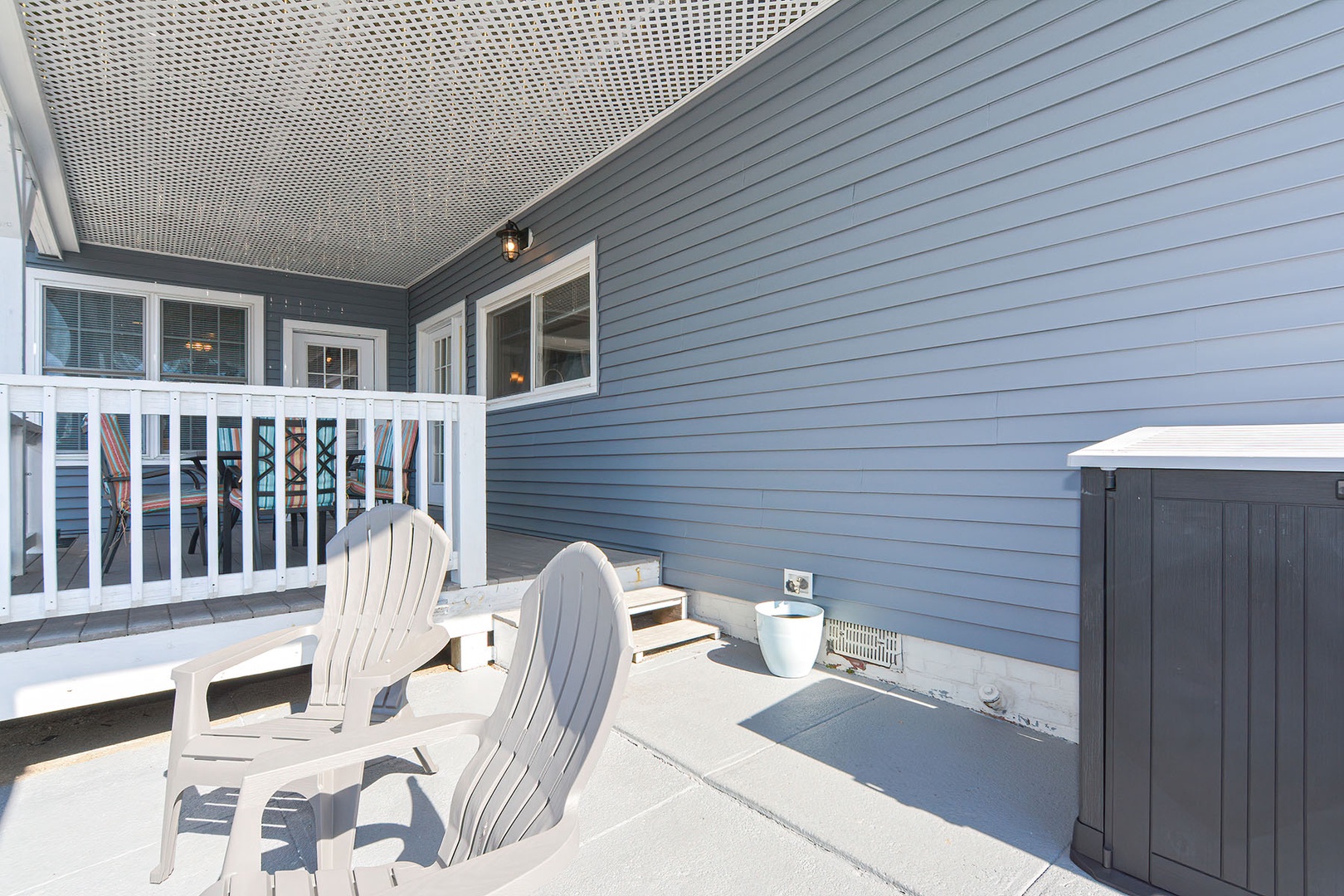 The large extended porch.