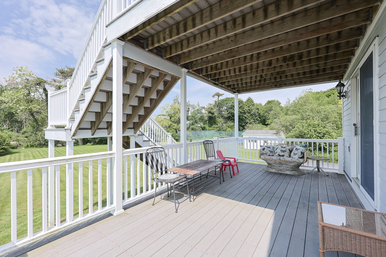 The deck outside the games room.