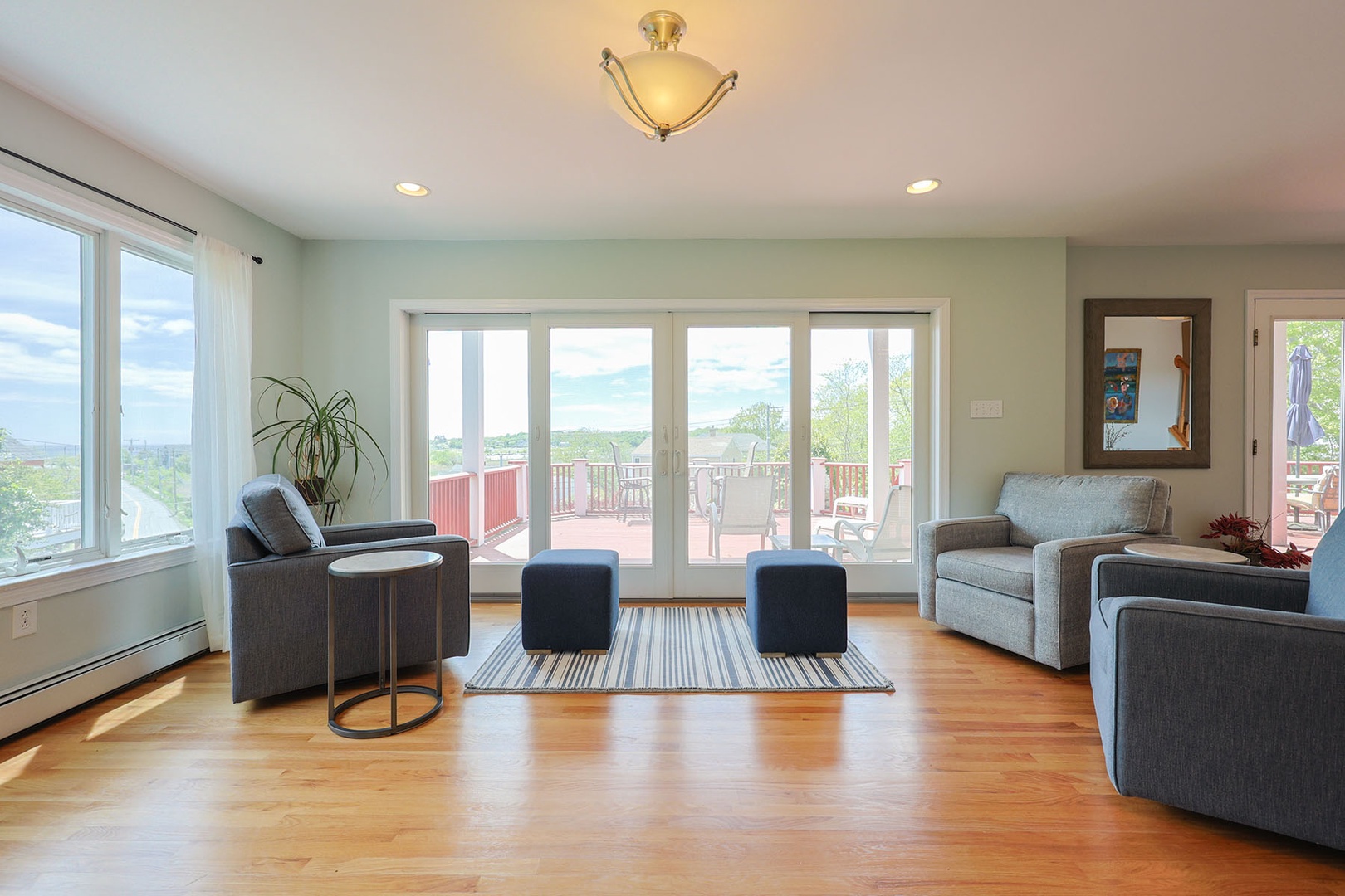 A cozy sitting area as you enter the house