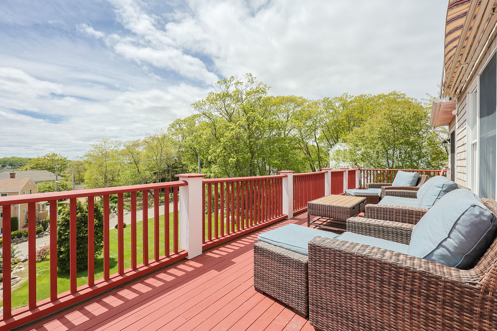 Both primary bedroom and second bedroom open to the upper deck