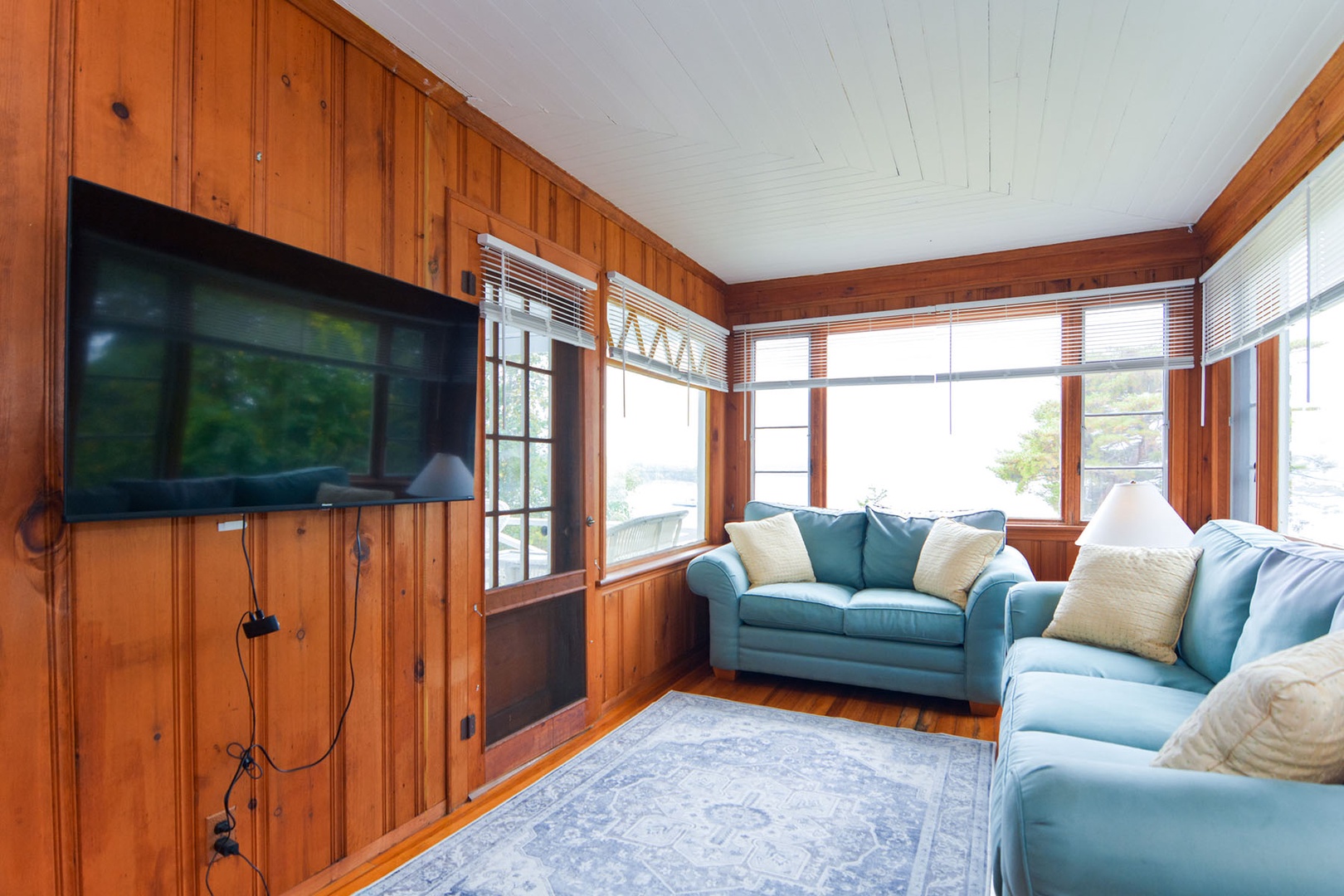 The den is ideal for movie nights or curling up with a book.