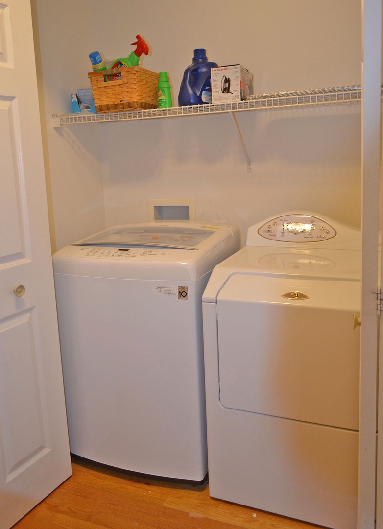 Laundry room is located on the second floor.
