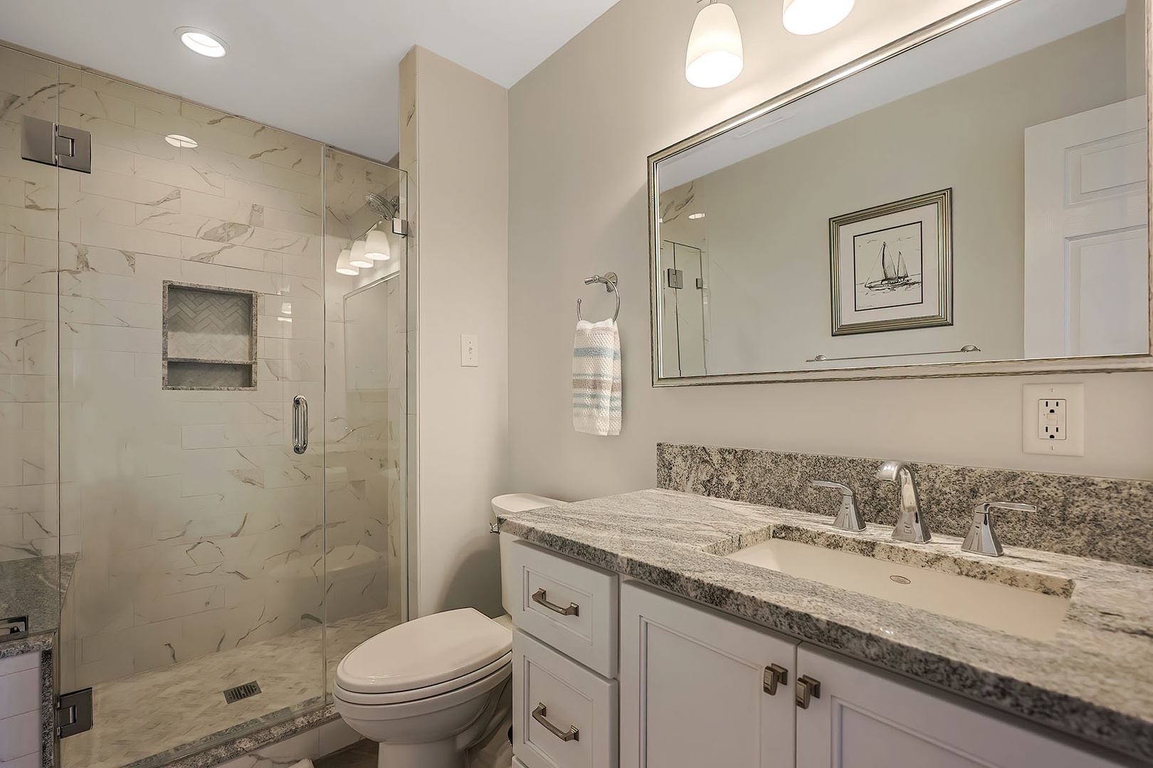 First floor hall bathroom.