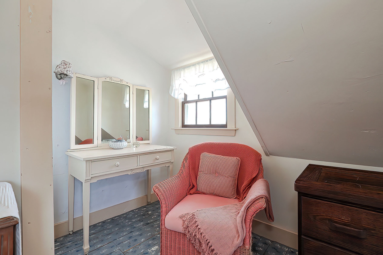 Bedroom 3:  Sitting area and vanity.