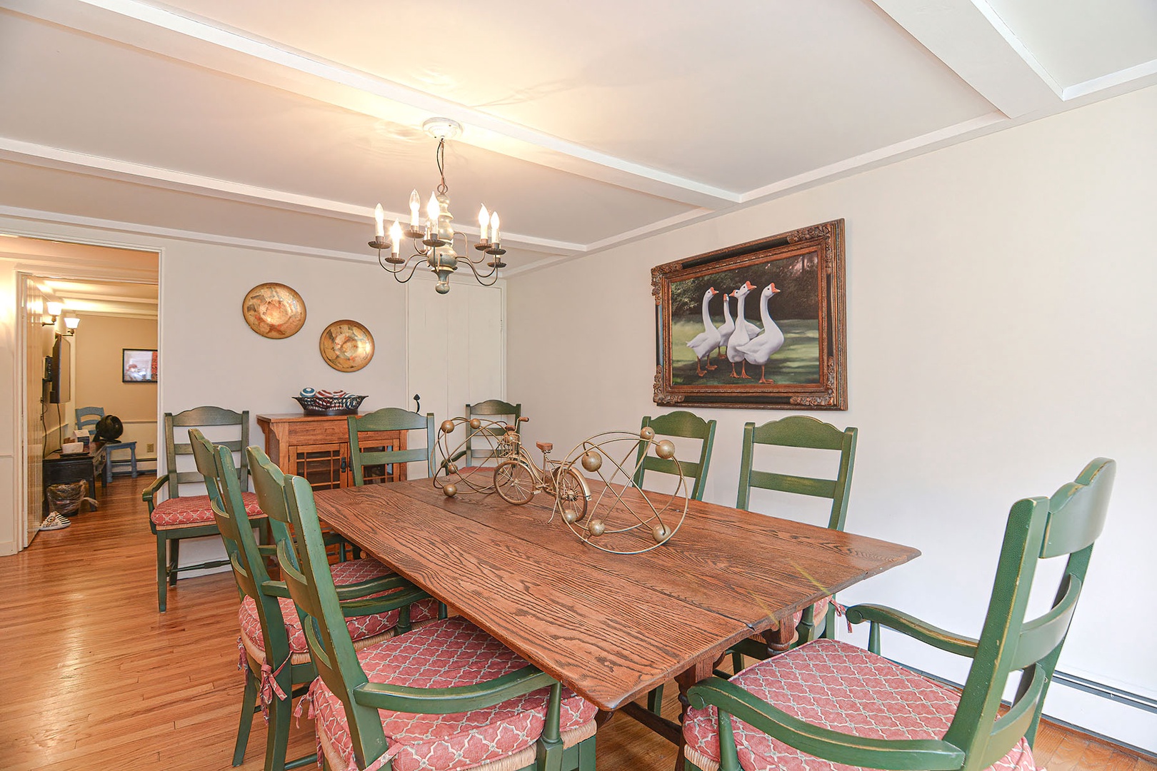 The dining room.