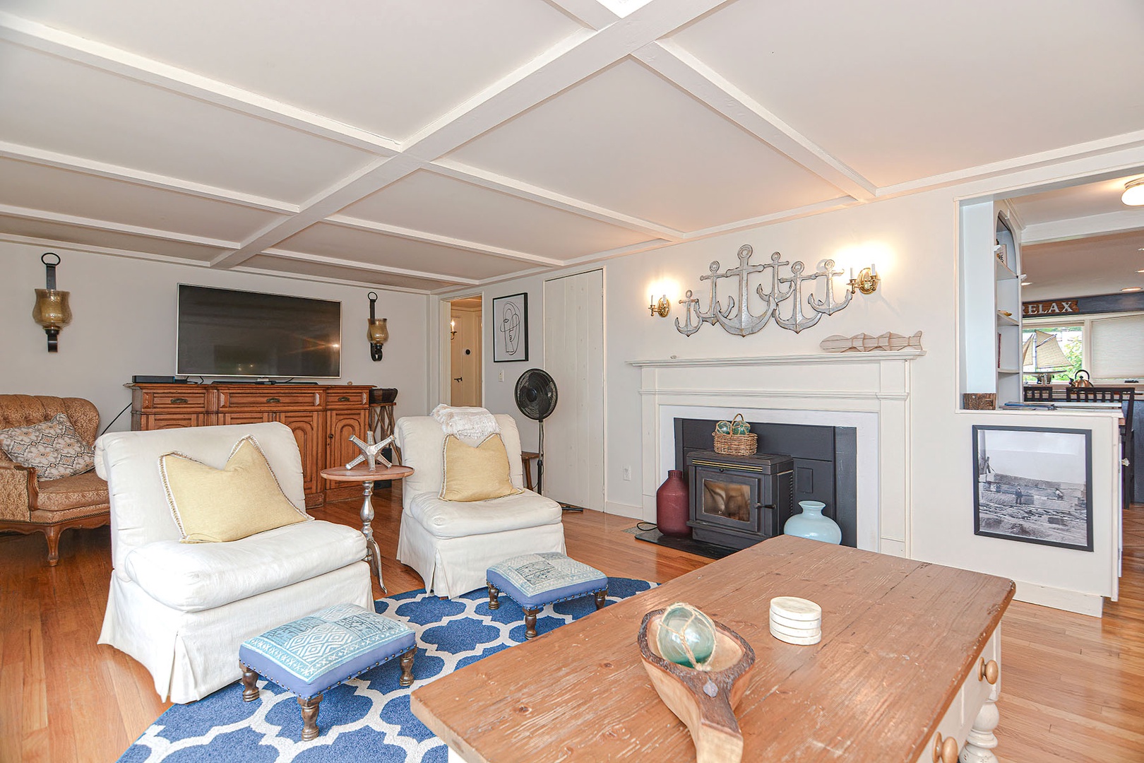 Fire place at the living room.