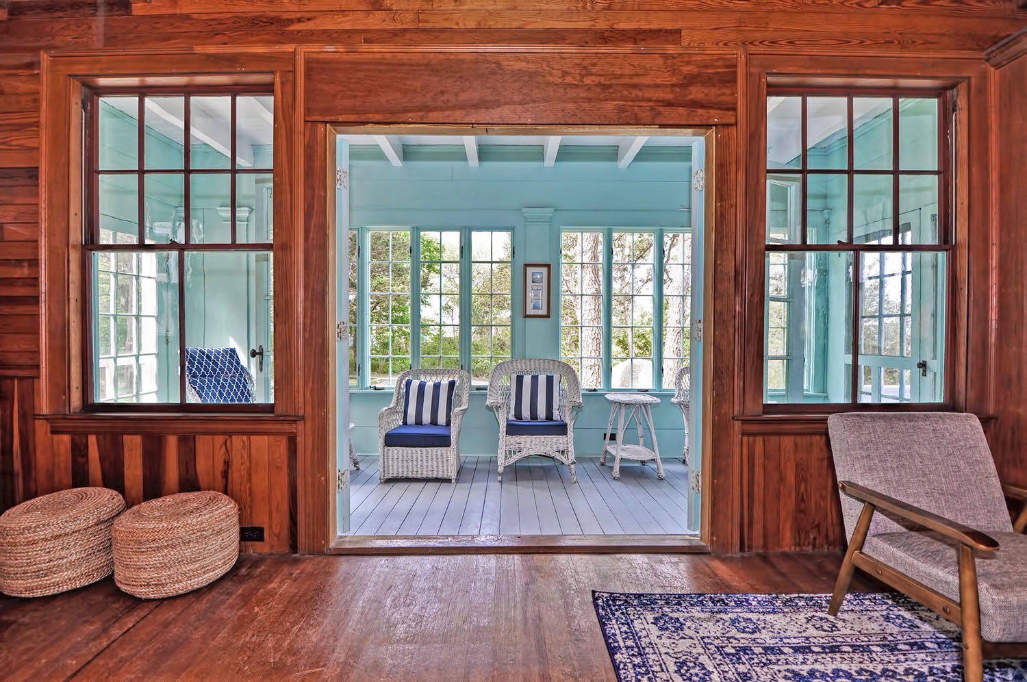 Unwind in the sun porch for some peace and quiet, and the views.