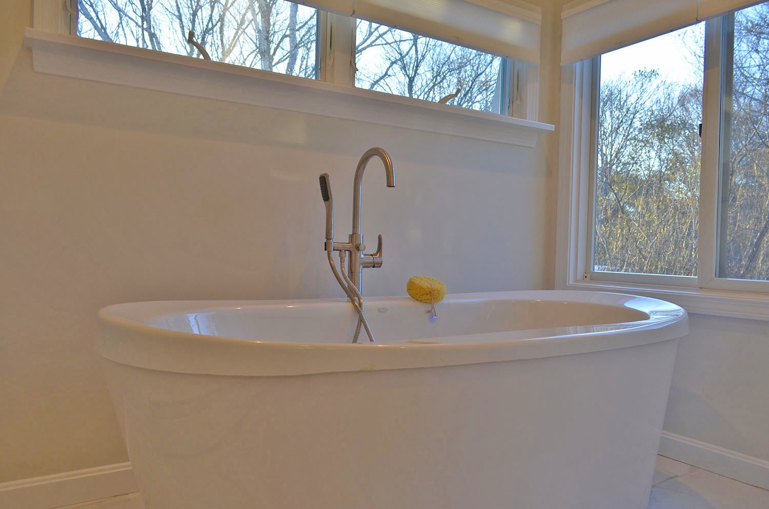 Soak your cares away in this oversize tub.