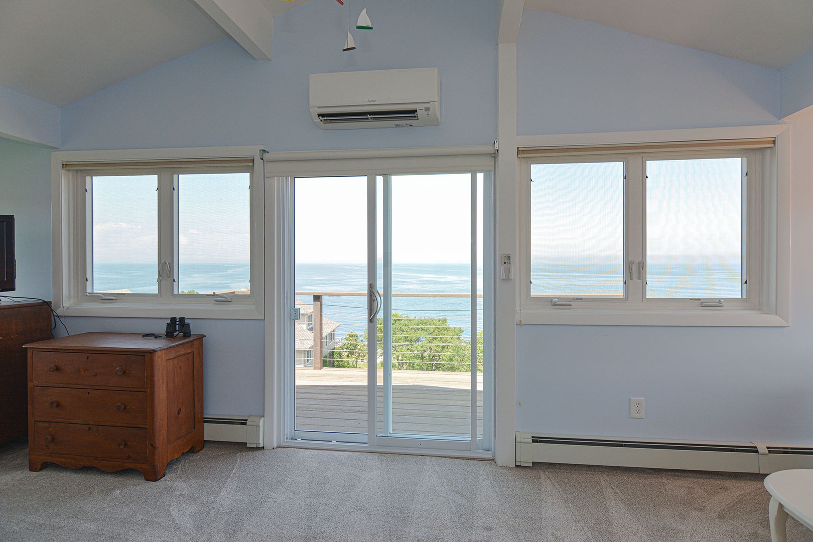 The primary bedroom has its own private deck.