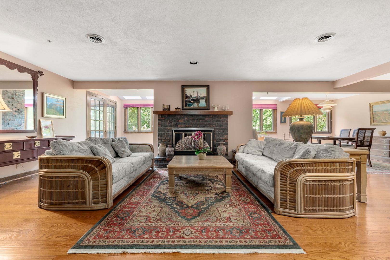 Spacious and comfortable living room.