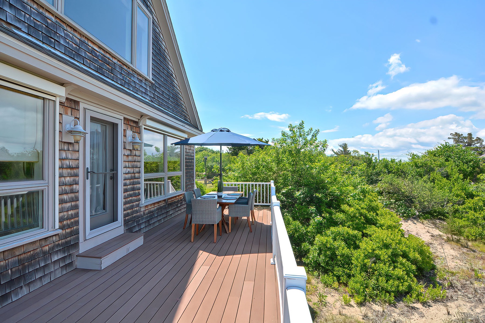 Dine or relax on the front deck.