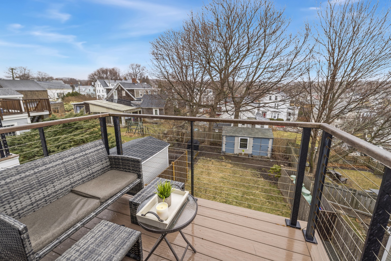 Third floor deck