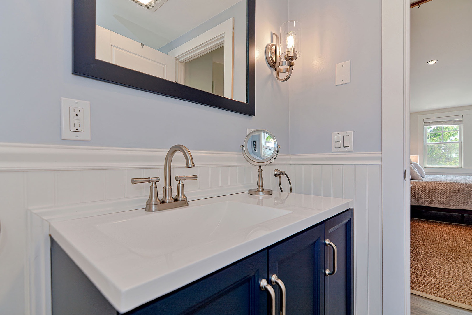 Vanity in the ensuite bath.