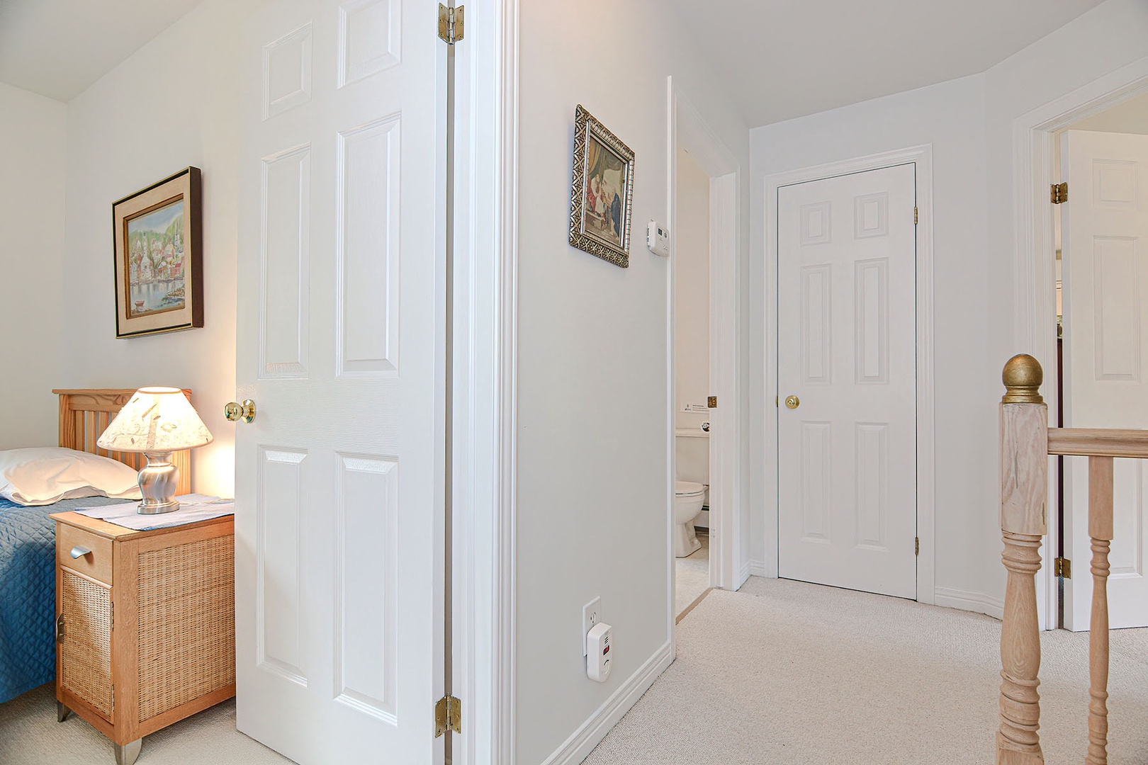 upstairs hallway.