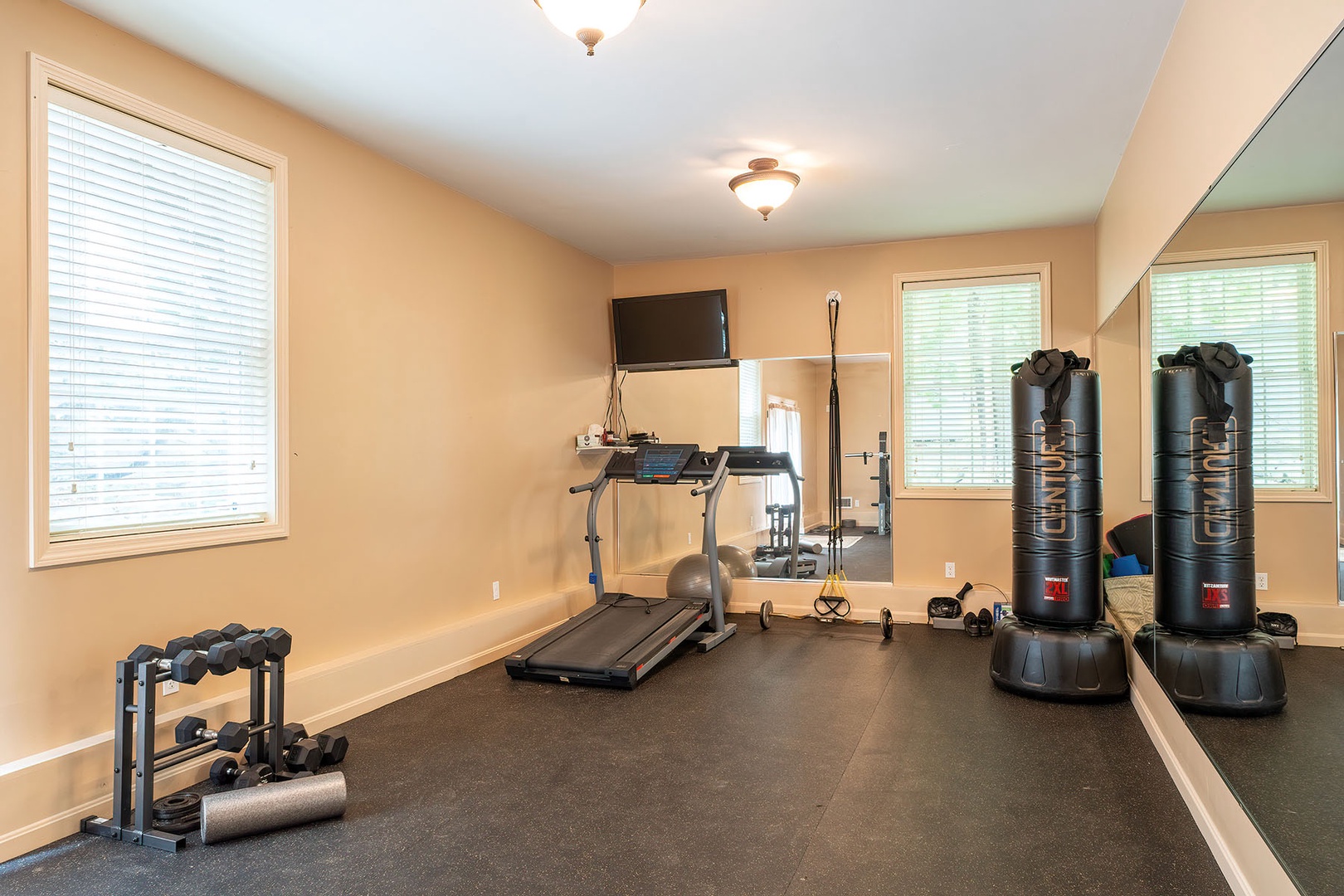 Workout in the home gym