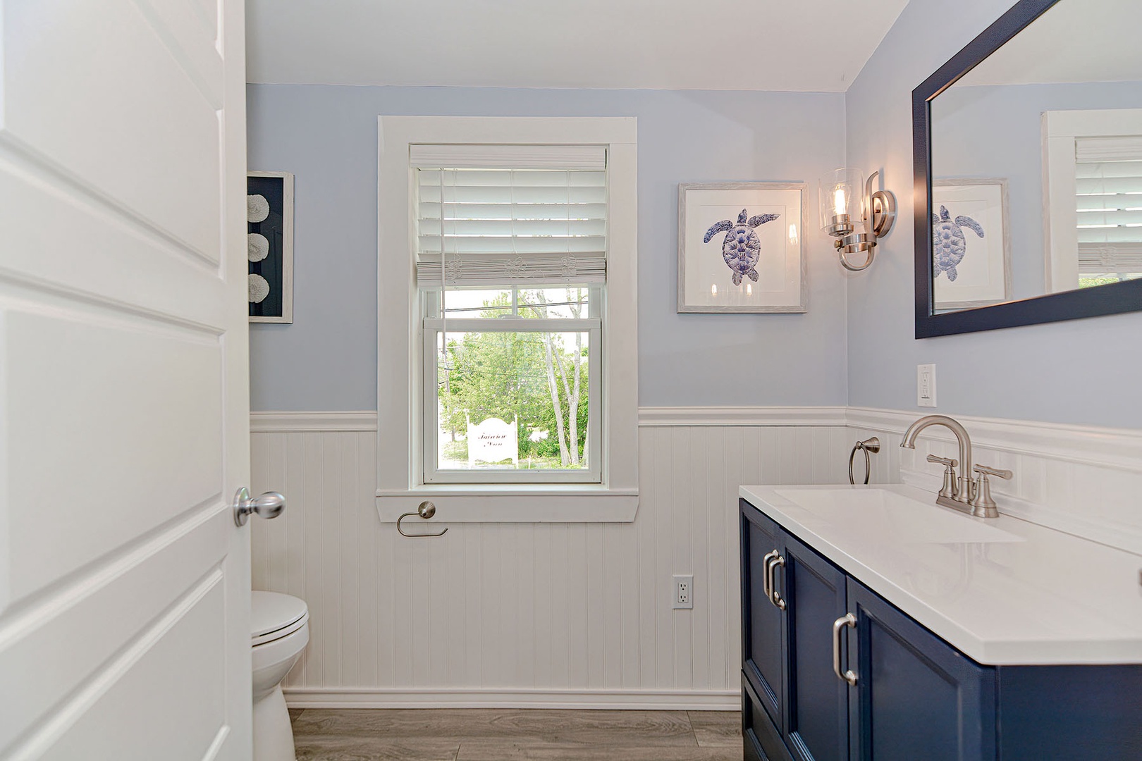 The Primary ensuite bath is a full bathroom with walk-in shower.