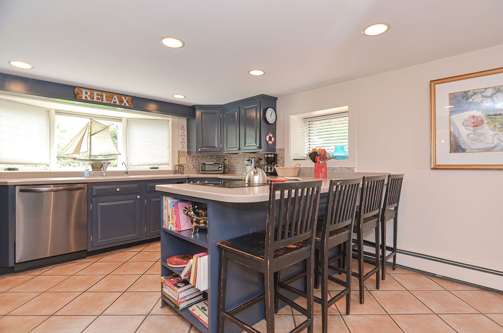 Counter top in the kitchen.