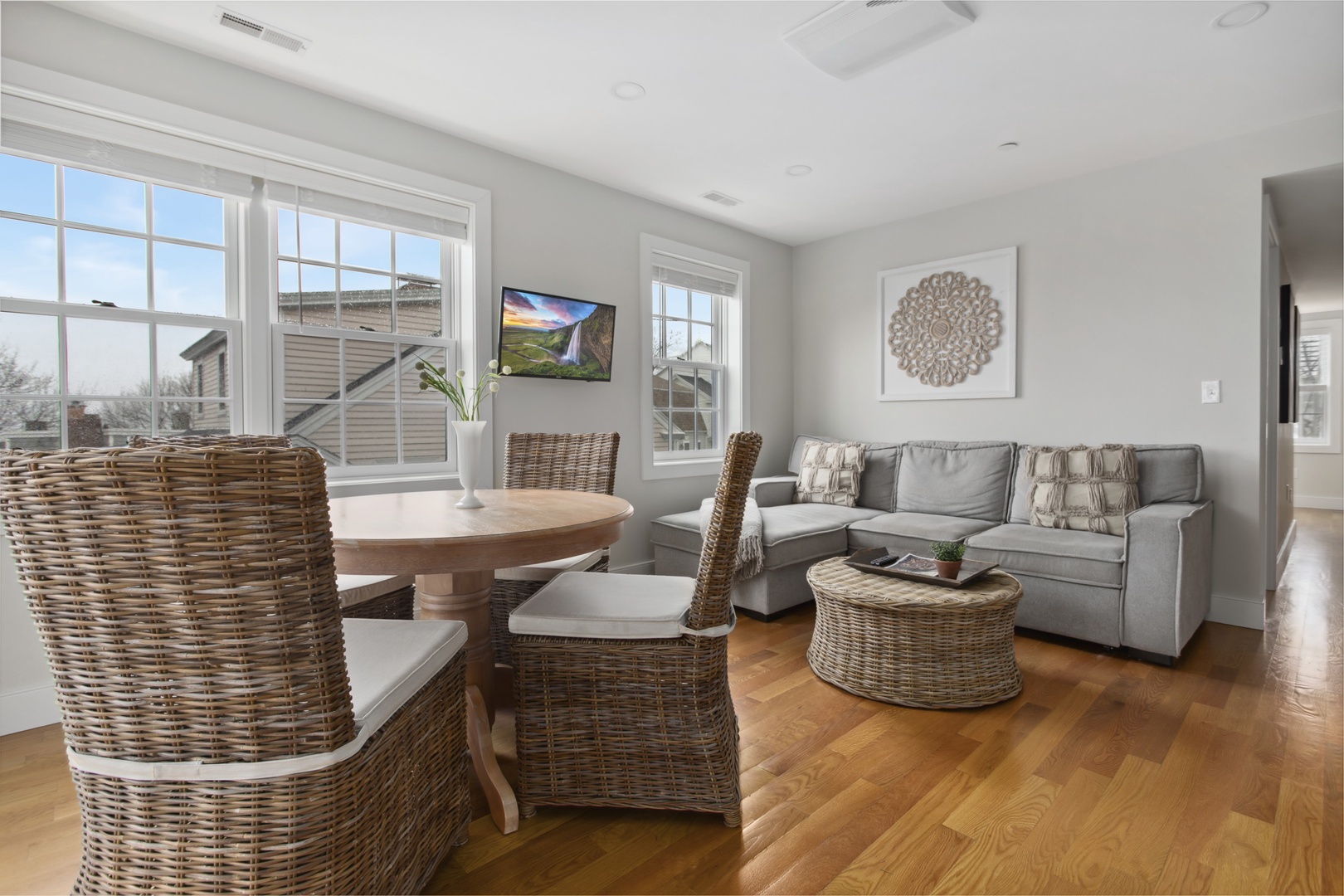 Second floor living and dining area