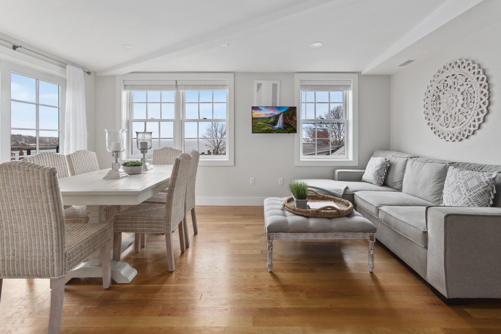 Comfortable living and dining area.