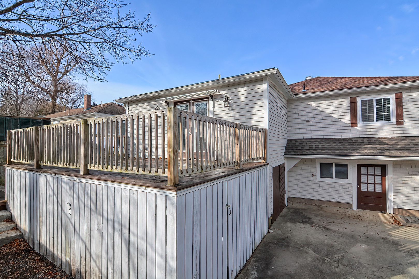 View of the back of the rental property.