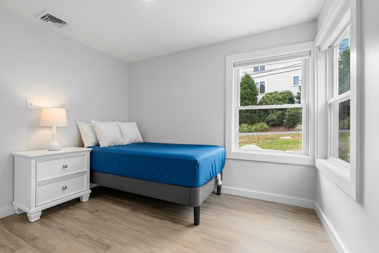 Second bedroom with a full bed.