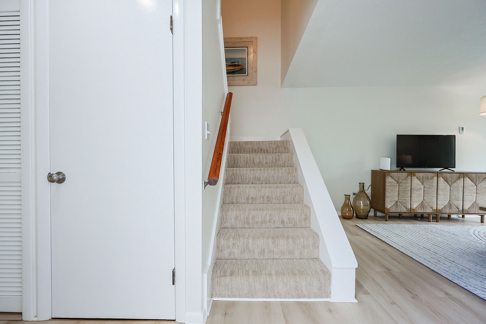 Stairs leading to the second floor.