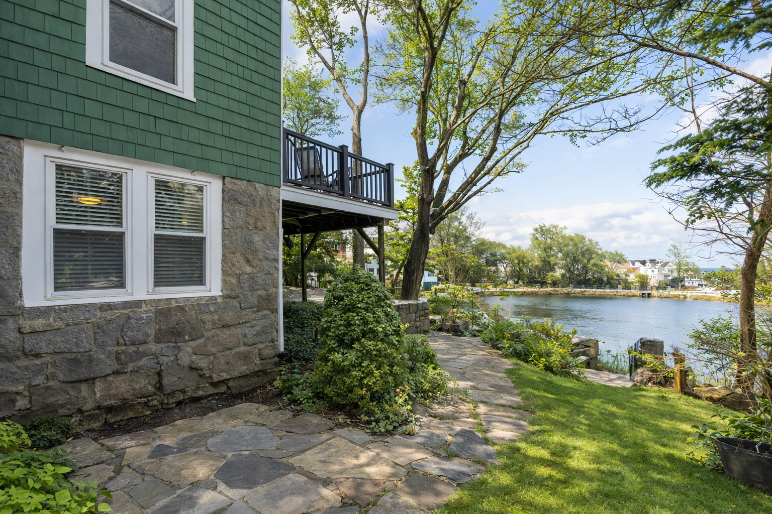 Another view of the house, overlooking Mill Pond Park.