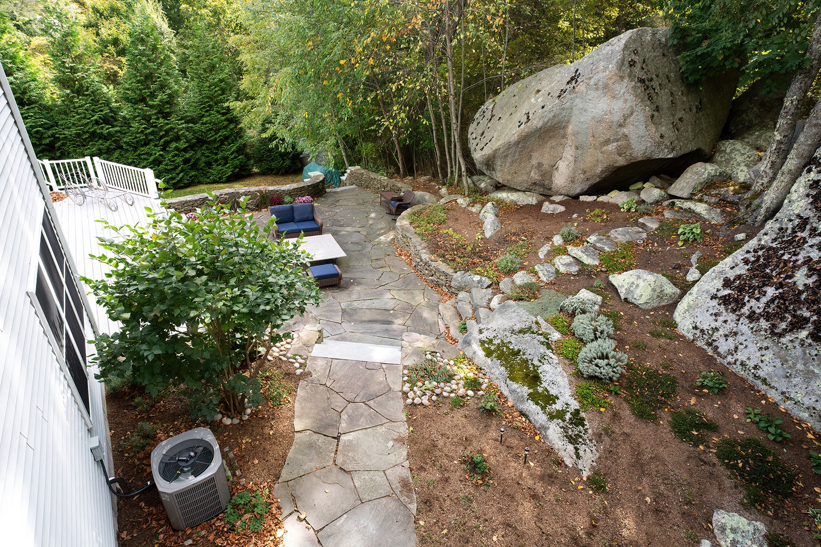 Private back patio