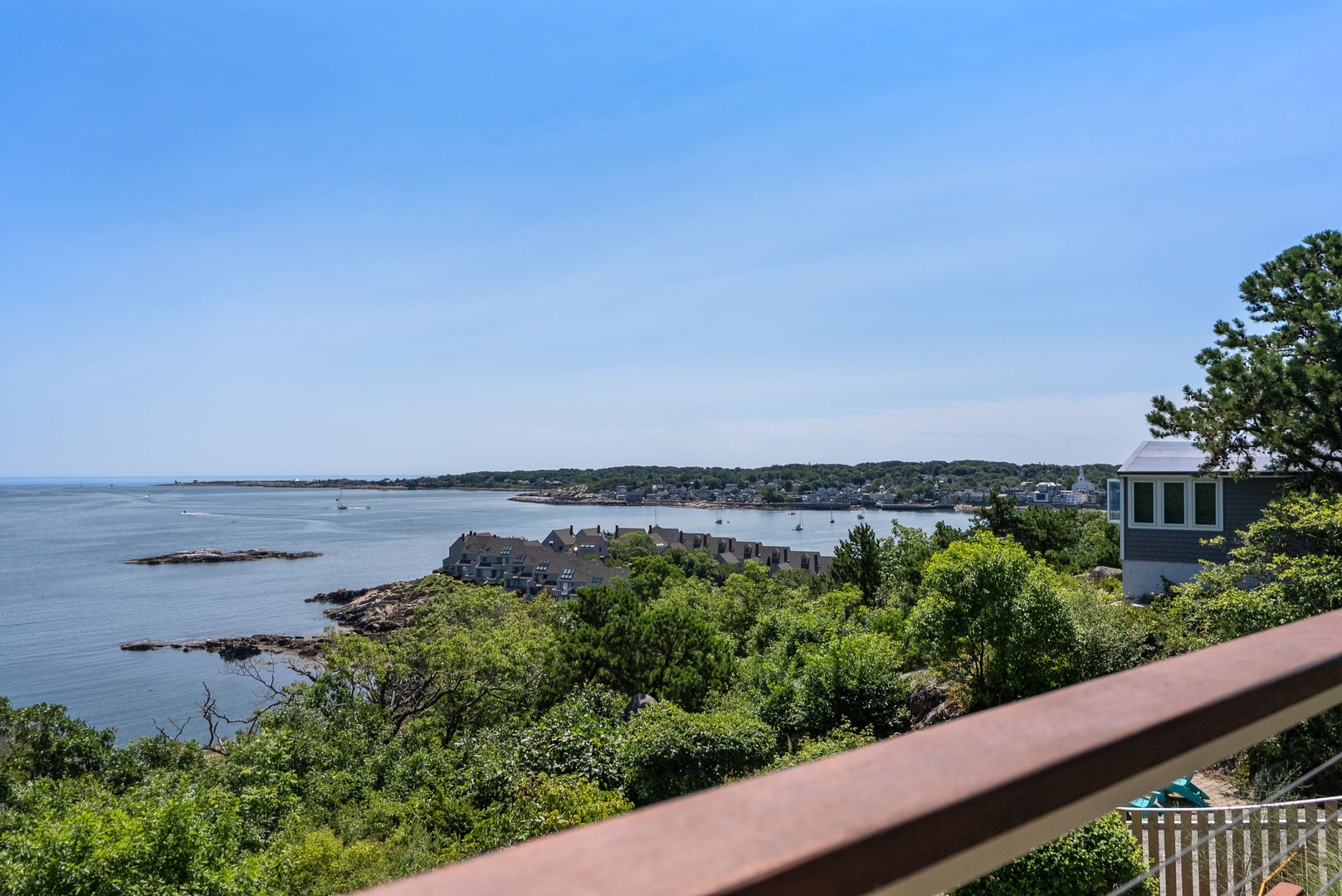 View from the primary bedroom balcony.