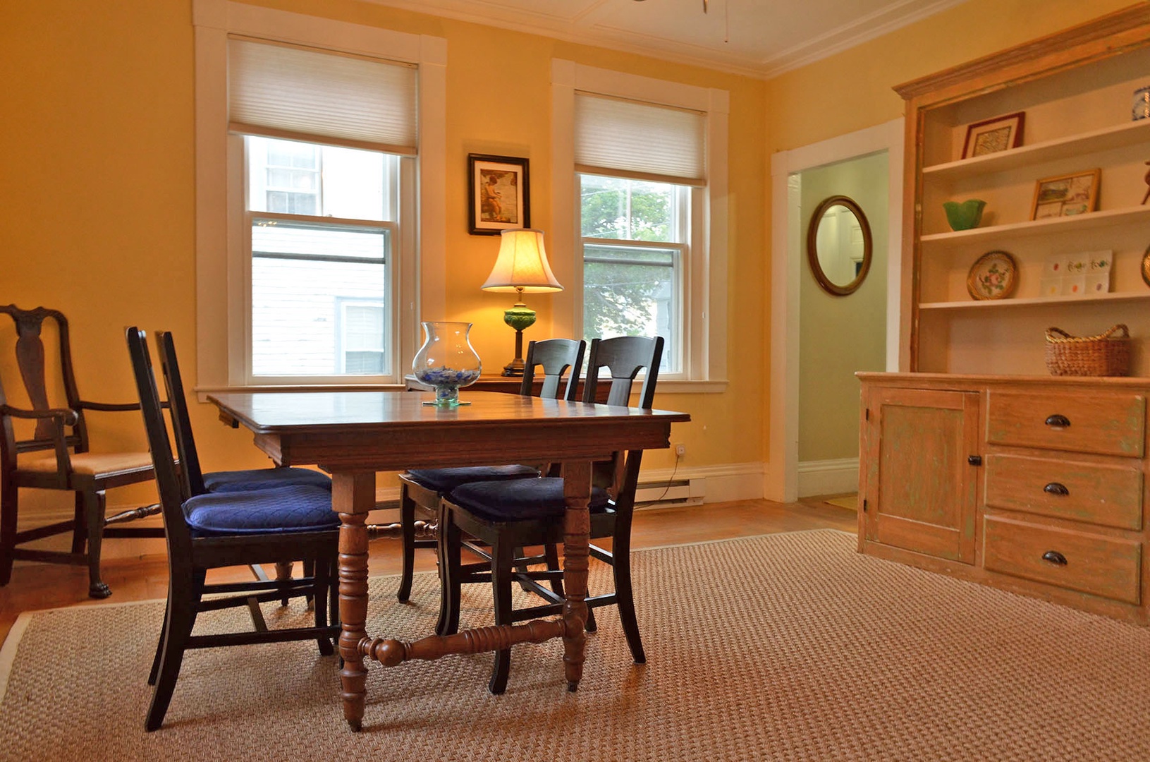 The dining room