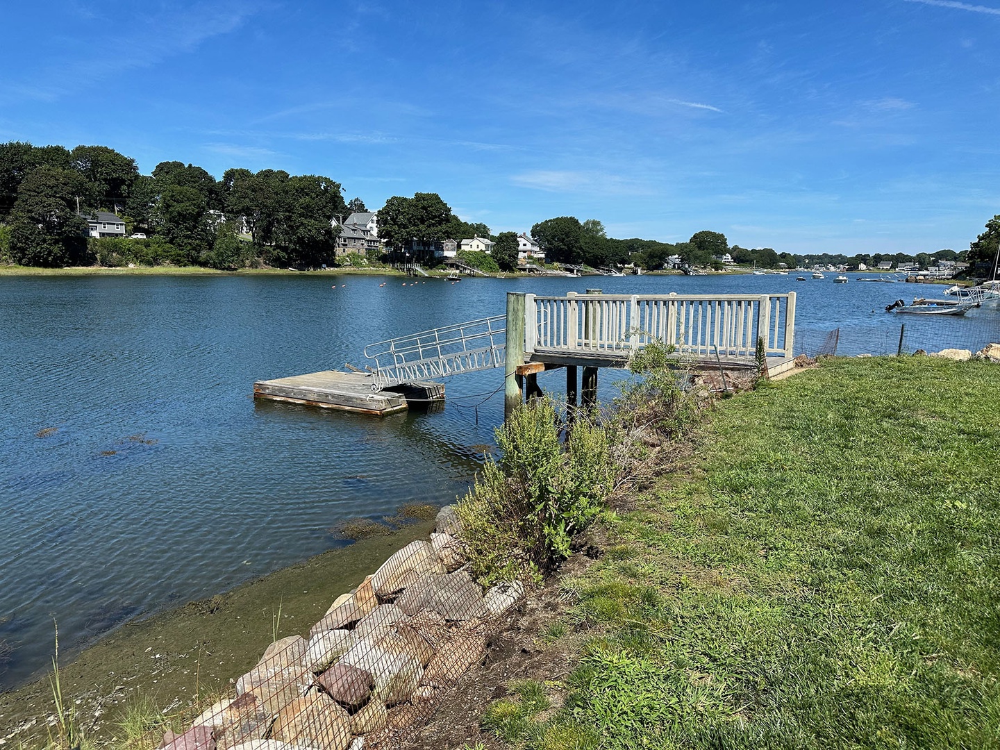 Enjoy the private tidal dock for swimming and boating.
