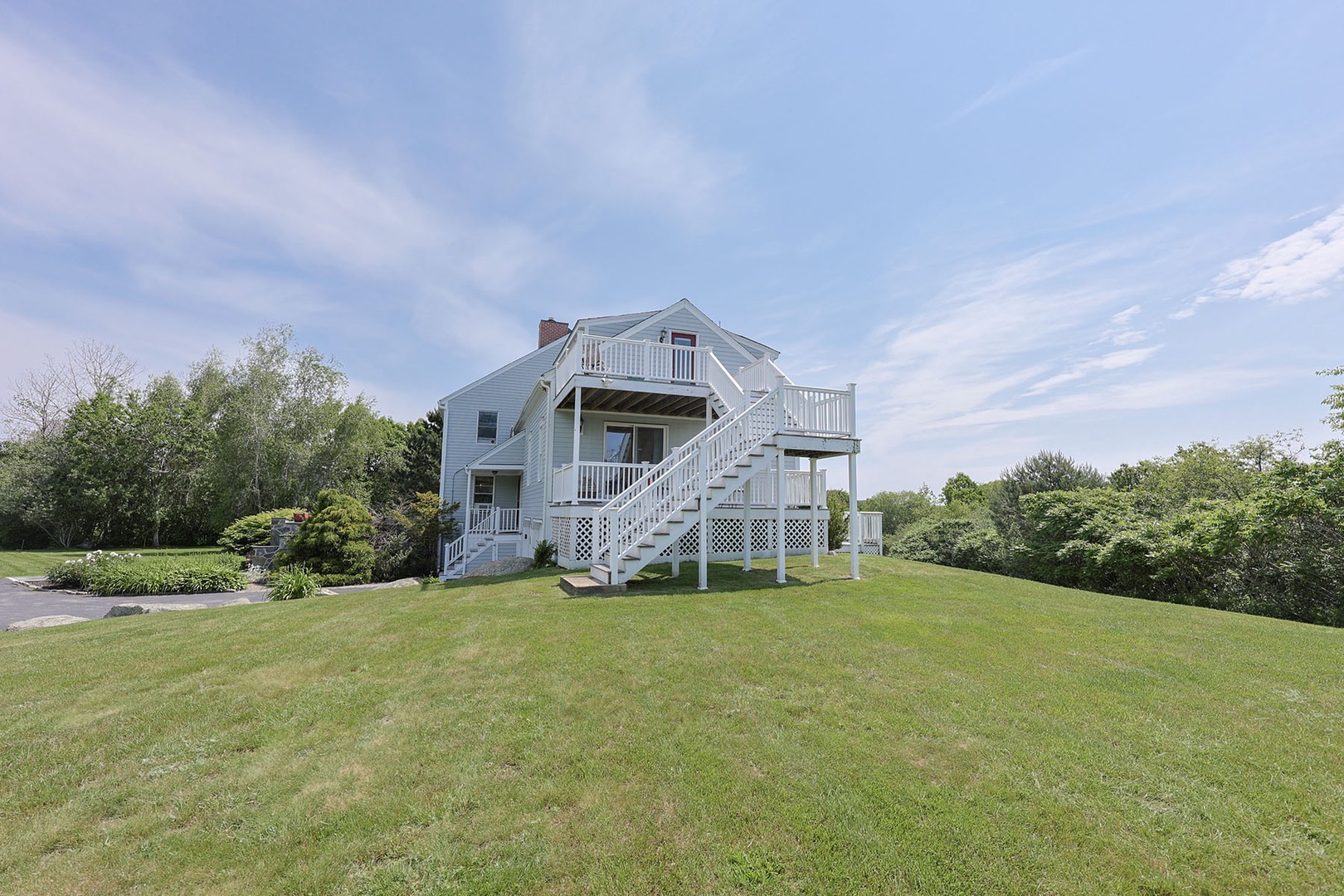 Side view of the house.