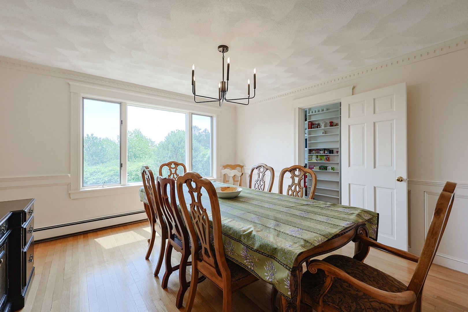 The formal dining room.