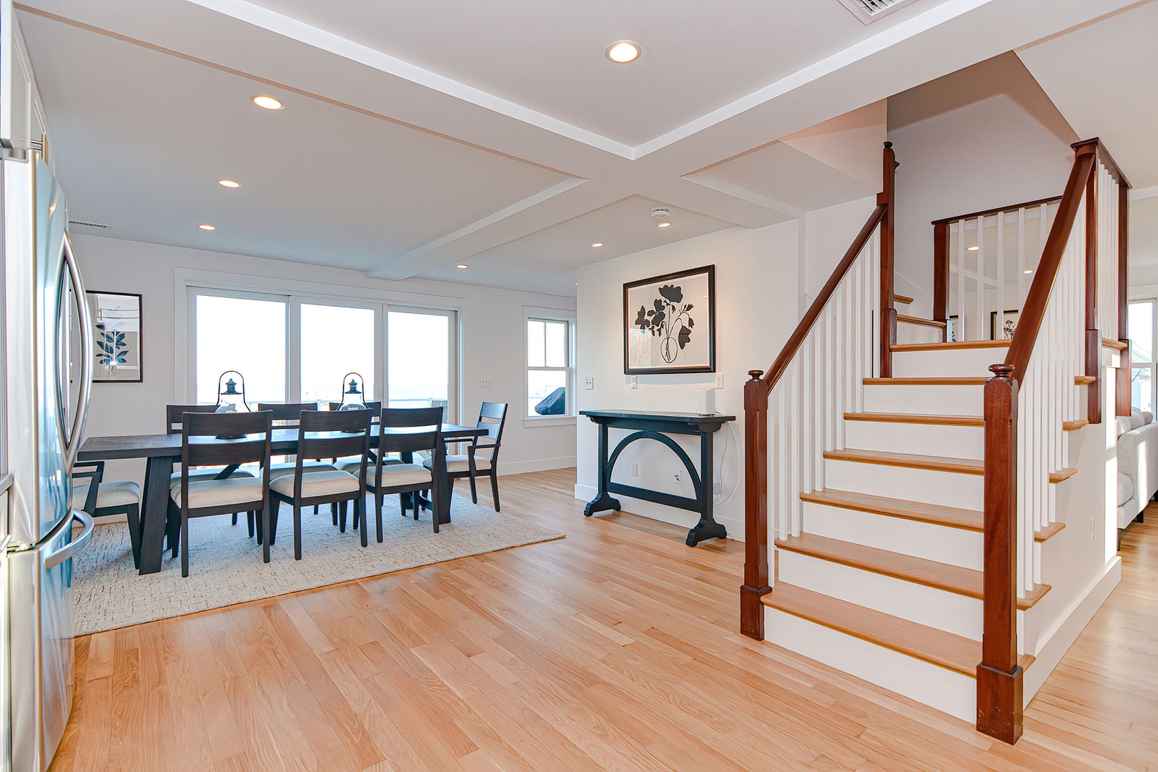 Staircase to second level.