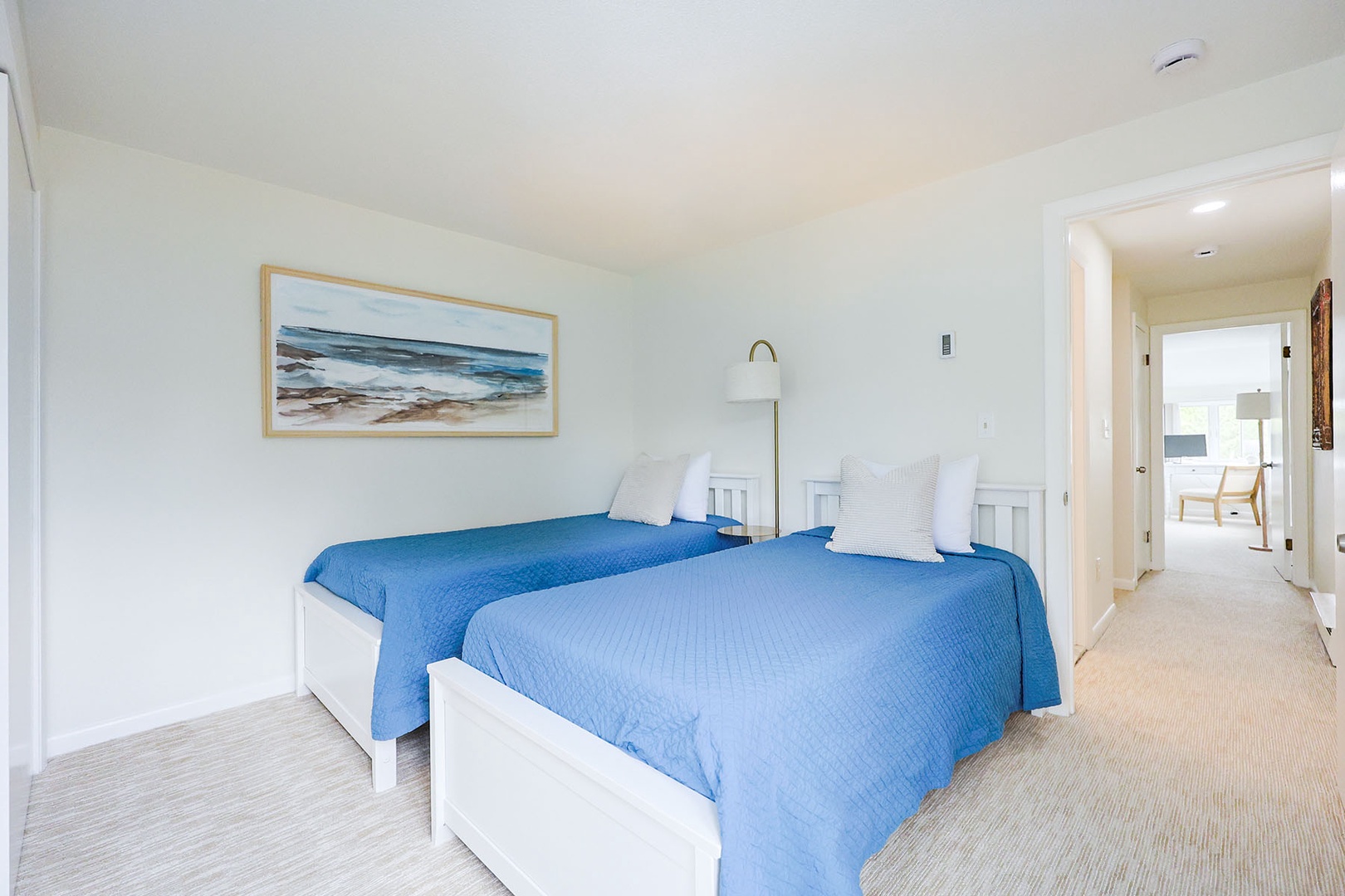 Second bedroom with twin beds.