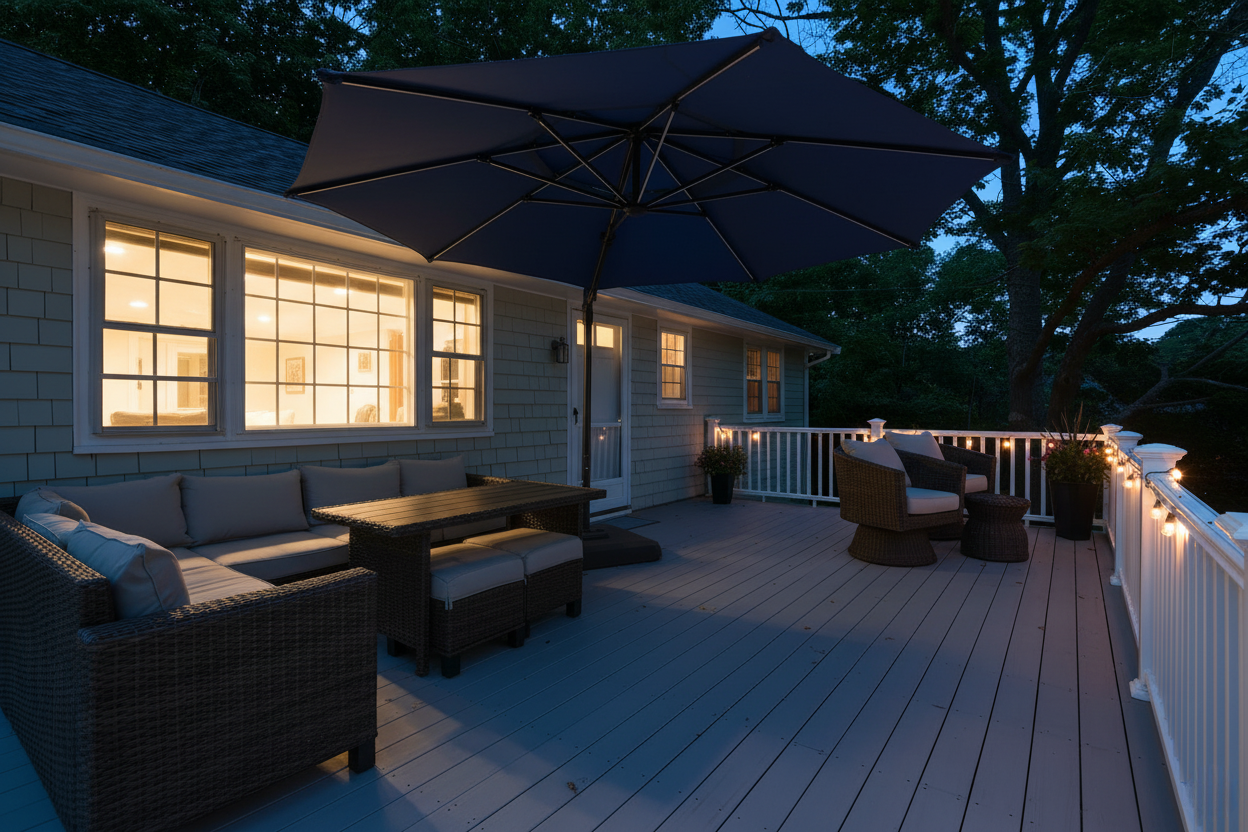 First Light at night.