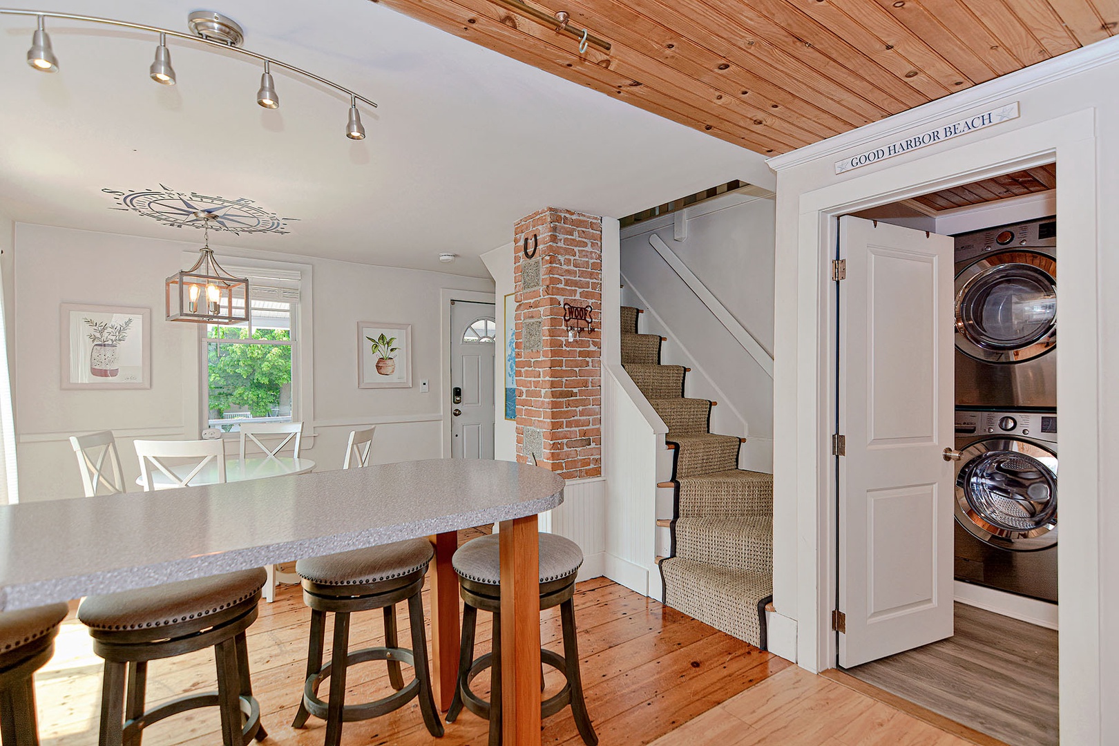 Stairs to the second floor.