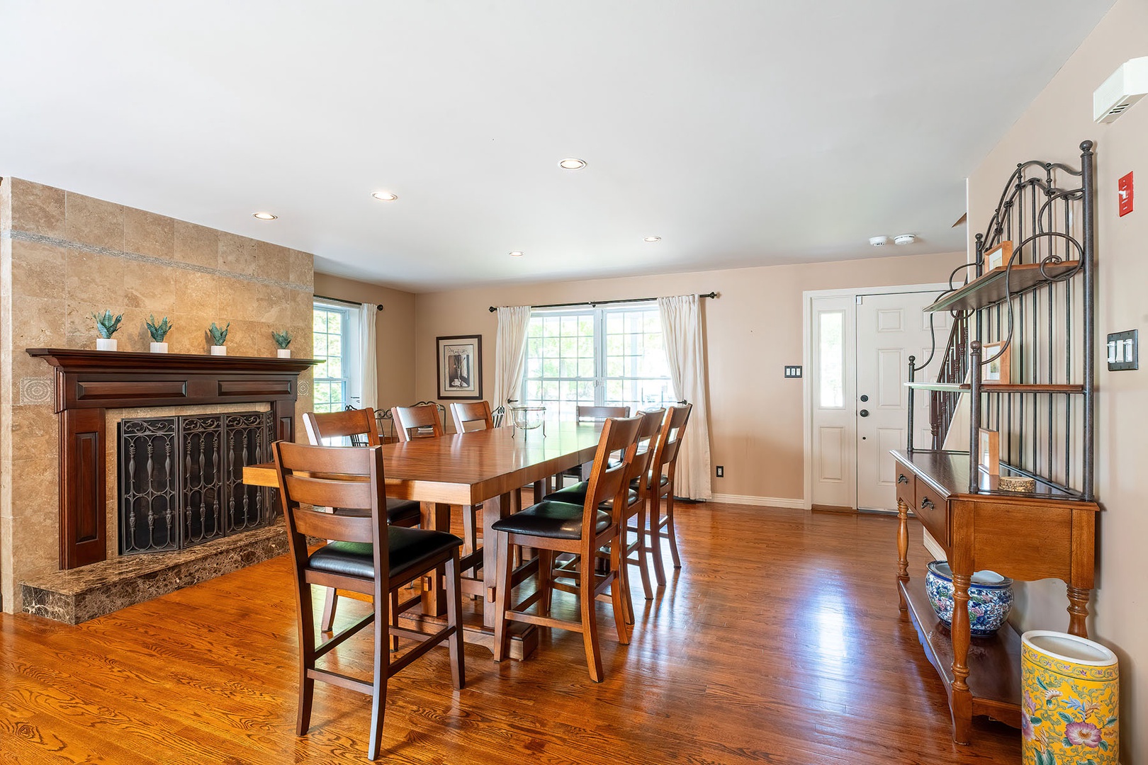 High-top dining table
