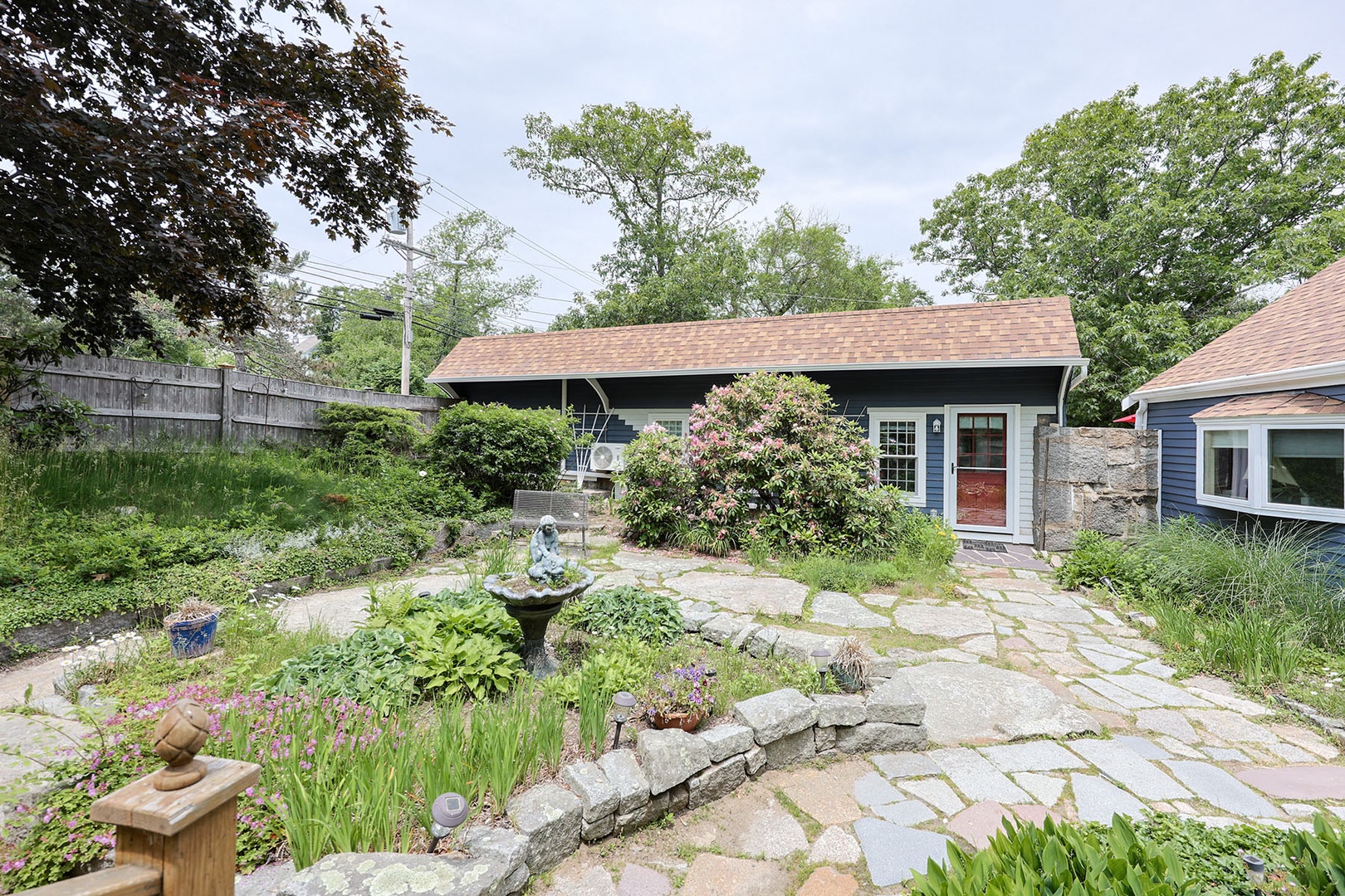 The shared courtyard.