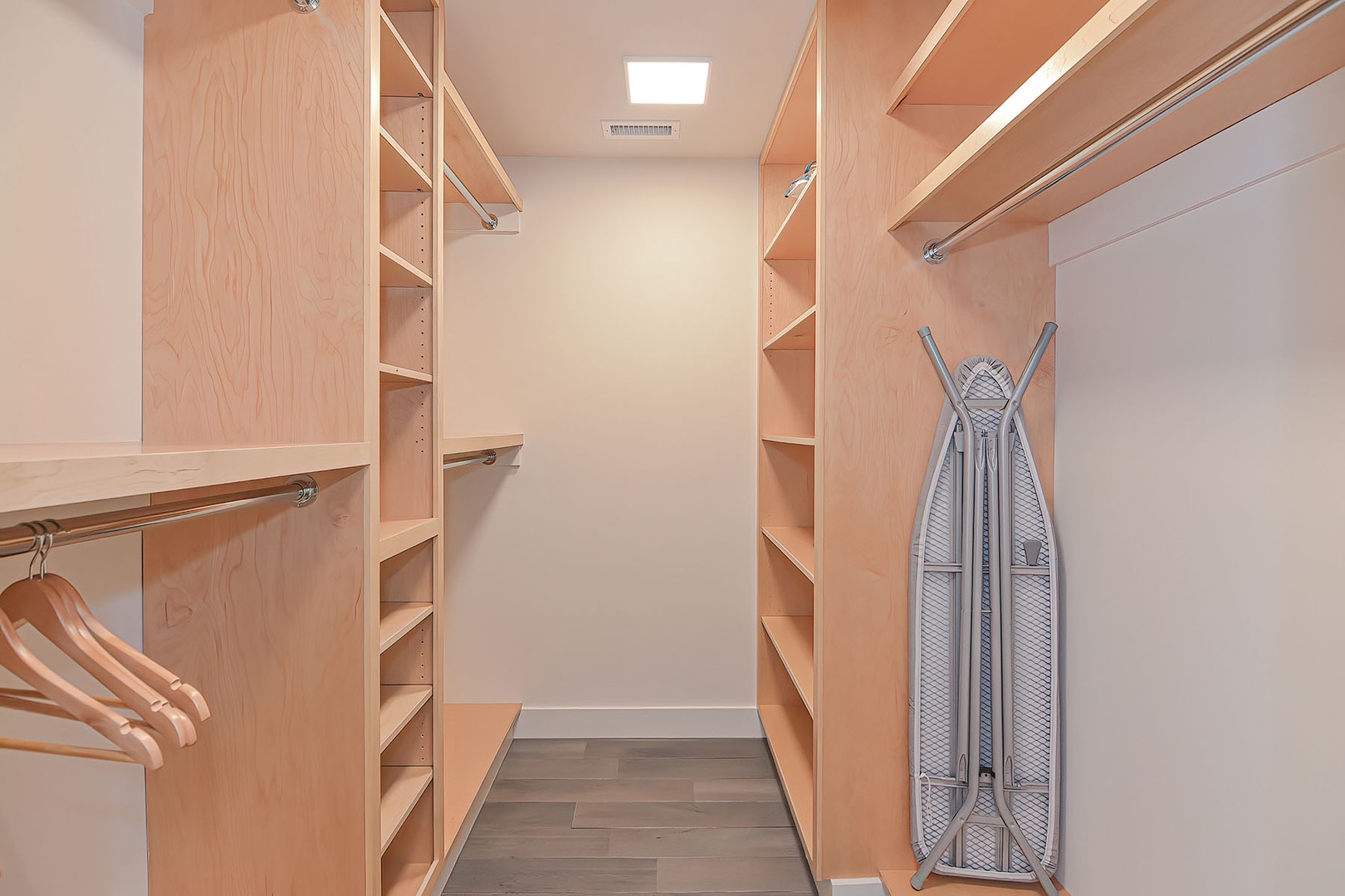 Large walk-in closet in the Primary bedroom.