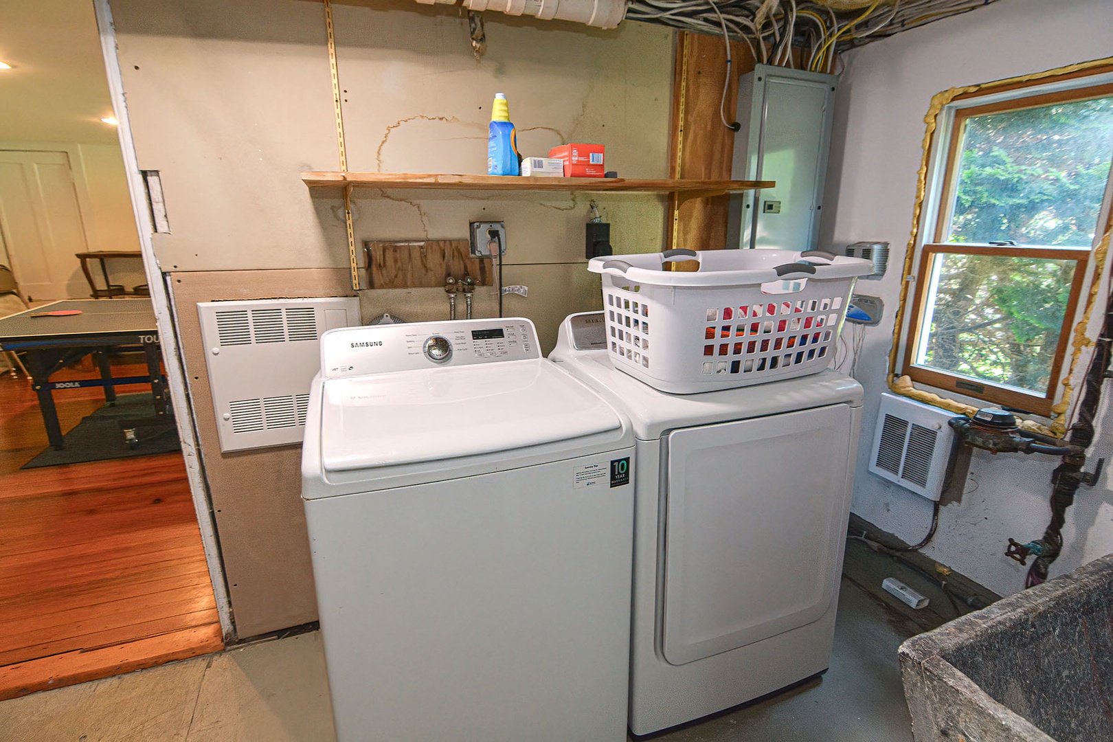 Laundry room.