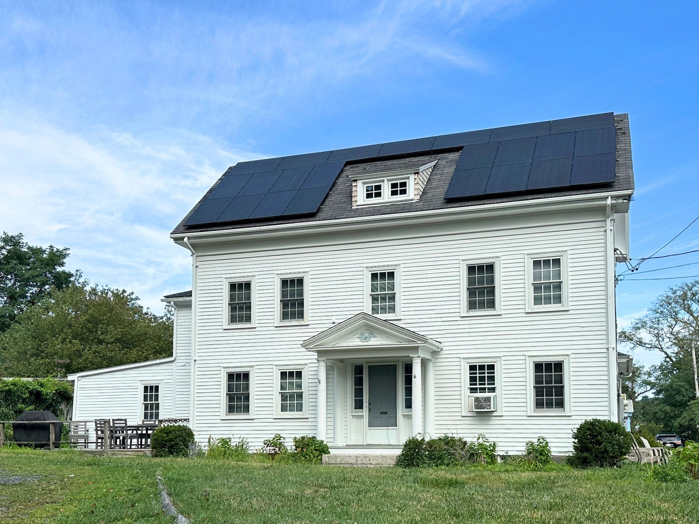 Front view of the house.